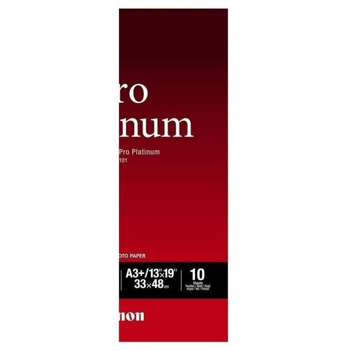 Papier photo CANON PT-101 Pro platinum 300g A3+ - 10 feuilles