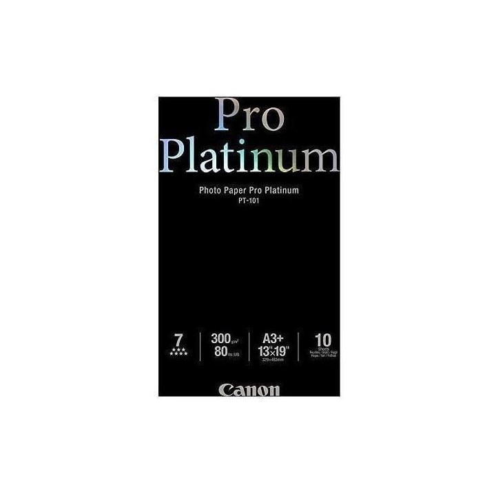 Papier photo CANON PT-101 Pro platinum 300g A3+ - 10 feuilles