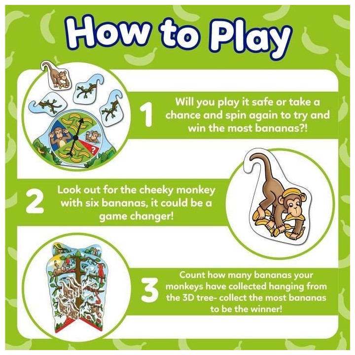 Orchard Toys Cheeky Monkeys a Luck Game