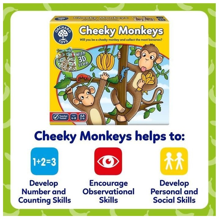 Orchard Toys Cheeky Monkeys a Luck Game