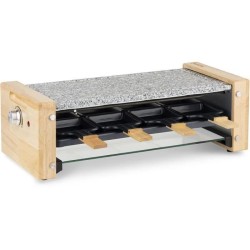 H.KoeNIG WOD12 - Raclette et pierre a cuire 8 pers design bois