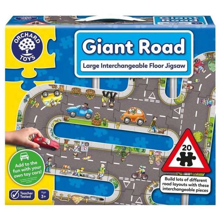Giant route Road - Puzzle - ORCHARD - 20 grosses pieces interchangeabl