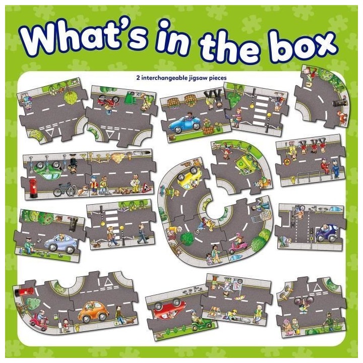 Giant route Road - Puzzle - ORCHARD - 20 grosses pieces interchangeabl