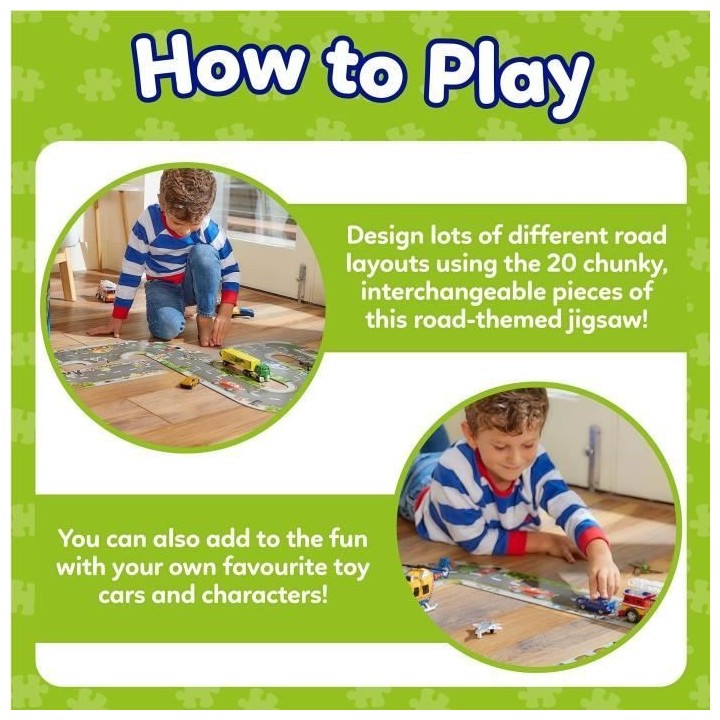 Giant route Road - Puzzle - ORCHARD - 20 grosses pieces interchangeabl