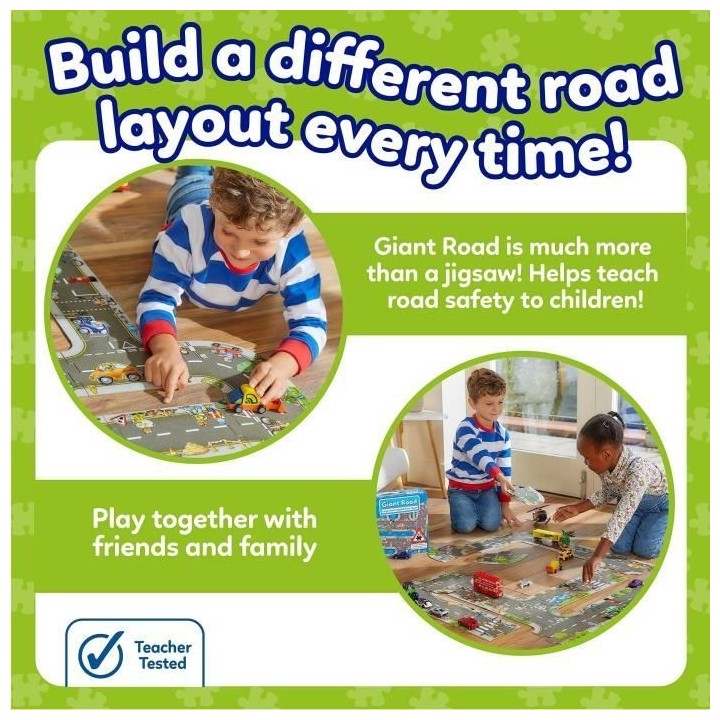 Giant route Road - Puzzle - ORCHARD - 20 grosses pieces interchangeabl