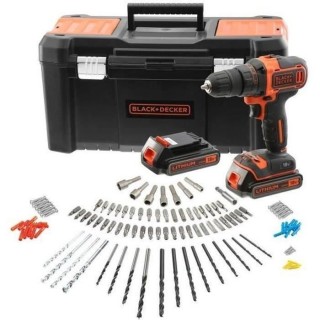 Perceuse-Visseuse sans-fil 18V BLACK+DECKER (2 Batteries 2 Ah + Charge