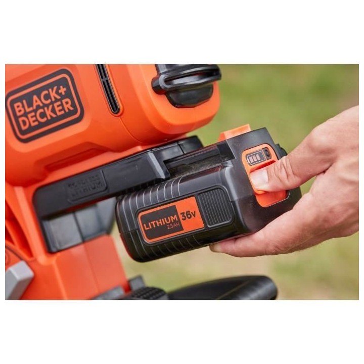 Aspirateur-souffleur-broyeur BLACK+DECKER 36V - Avec batterie et charg