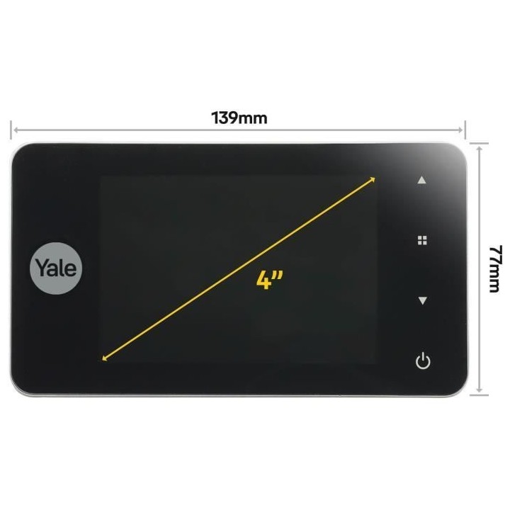 Judas numérique - YALE - DDV4500 - Enregistreur - Ecran LCD 4 - Porte