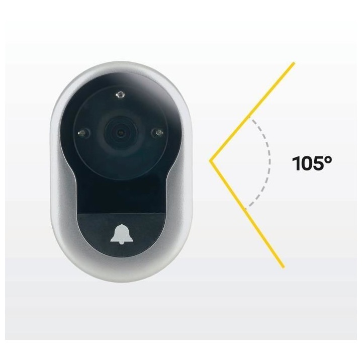 Judas numérique - YALE - DDV4500 - Enregistreur - Ecran LCD 4 - Porte