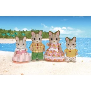 SYLVANIAN FAMILIES - 5180 - Famille Chat Tigre - Les Familles - Articu