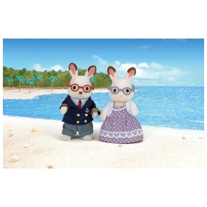 SYLVANIAN FAMILIES - 5190 - Grands-Parents Lapin Chocolat - Les famill