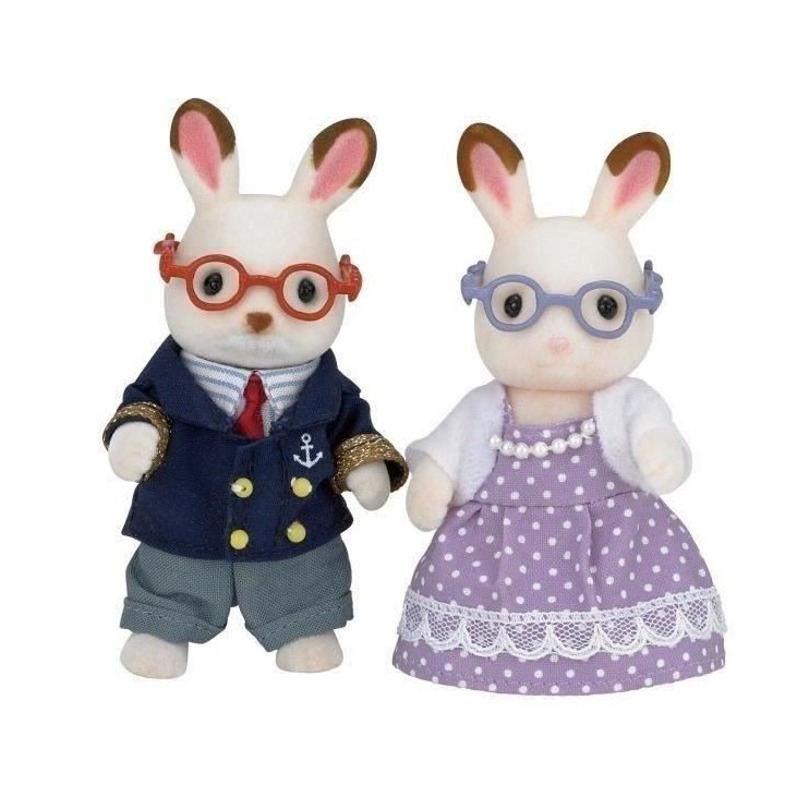 SYLVANIAN FAMILIES - 5190 - Grands-Parents Lapin Chocolat - Les famill