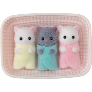 SYLVANIAN FAMILIES - Triplés chat persan - Mini-univers - Rose - Pour