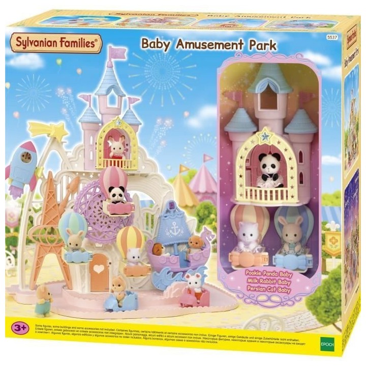 Parc d'attraction féérique - SYLVANIAN FAMILIES - 5645 - 4 univers m