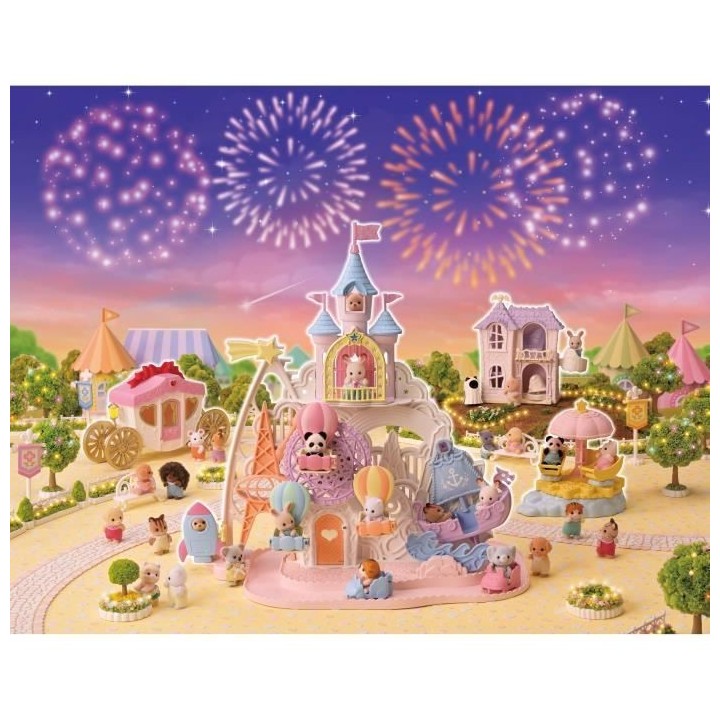 Parc d'attraction féérique - SYLVANIAN FAMILIES - 5645 - 4 univers m