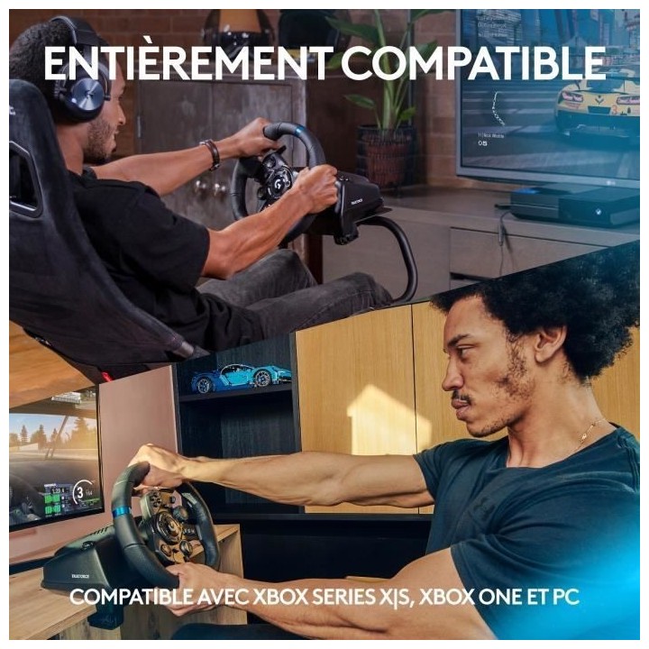 LOGITECH G - Volant G923 Compatible Xbox SERIES X - Xbox One et PC