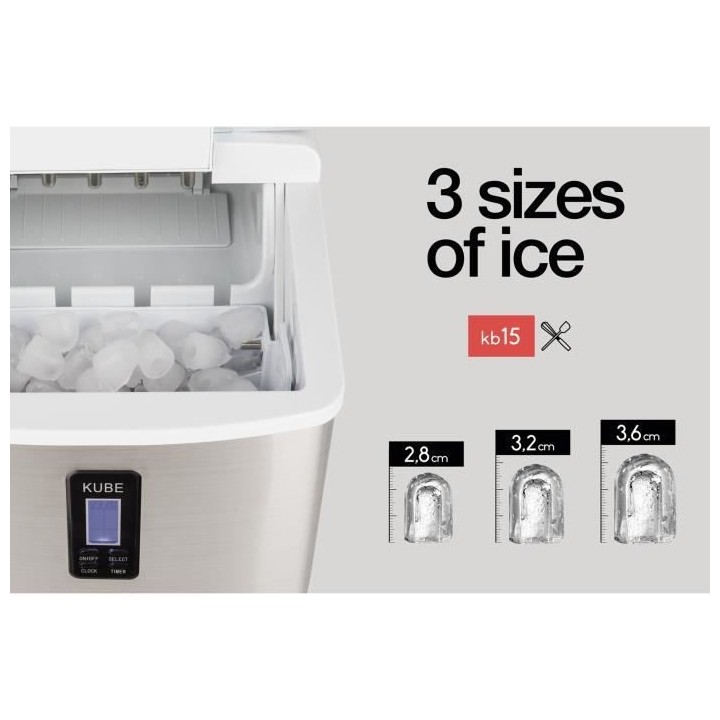 H.KoeNIG KB15 - Machine a glaçons 15 kg - Inox