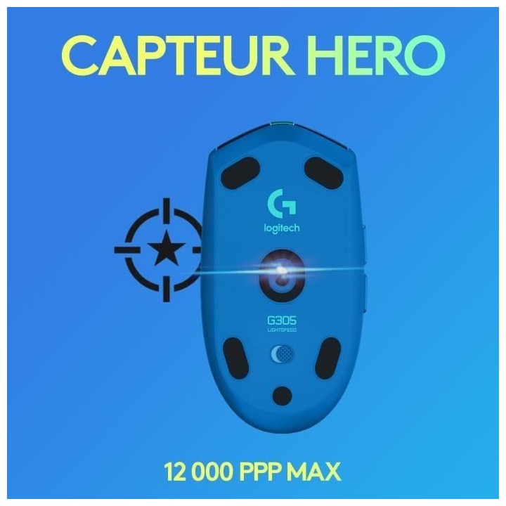 Souris Gaming Sans Fil - LOGITECH G - G305 - LIGHTSPEED - Autonomie 25