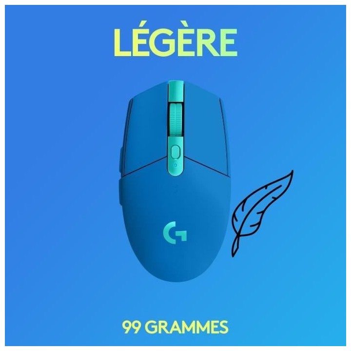 Souris Gaming Sans Fil - LOGITECH G - G305 - LIGHTSPEED - Autonomie 25
