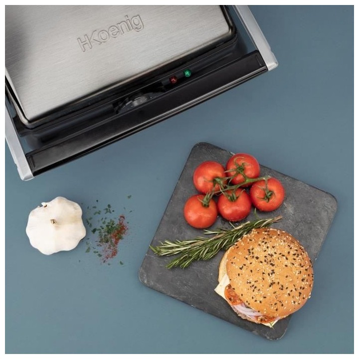 H.KoeNIG GR20 - Grille-viande électrique mutlifonction - Inox