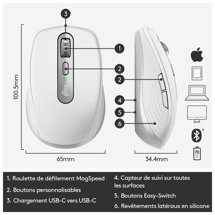 Logitech MX ANYWHERE 3 FOR MAC