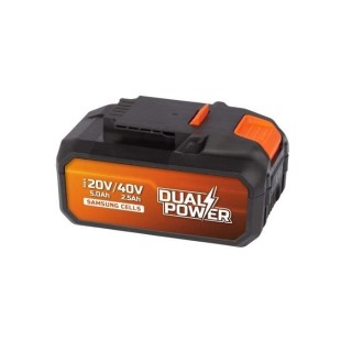 Batterie 2x20V 2,5Ah Li-ion pour outil Dual Power POWDP9037 - DUAL POW