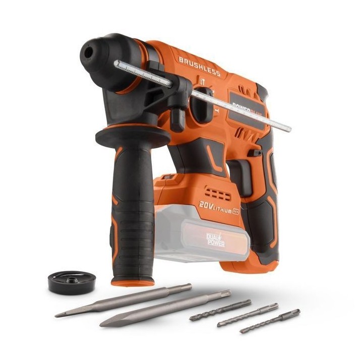 Marteau perforateur sans fil SDS-Plus 20V 3J - DUAL POWER POWDP15630