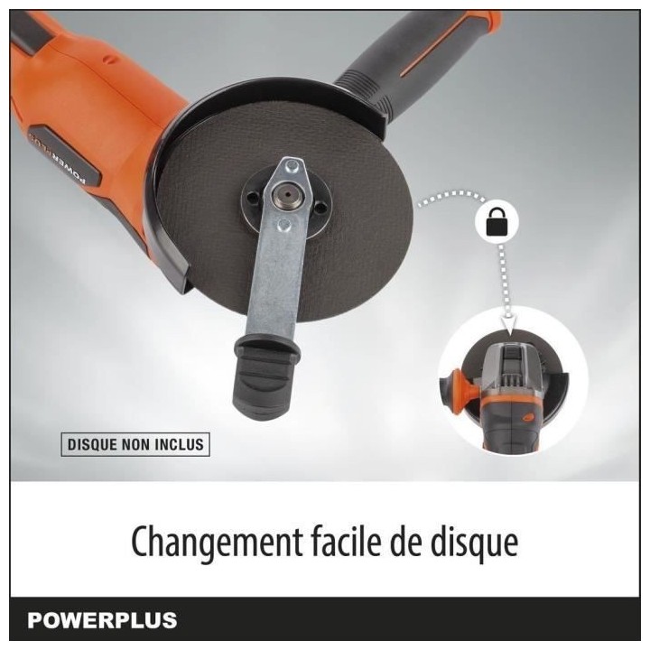 Meuleuse d'angle sans fil de 20V - Dual Power - POWDP35100 - Disque Ab