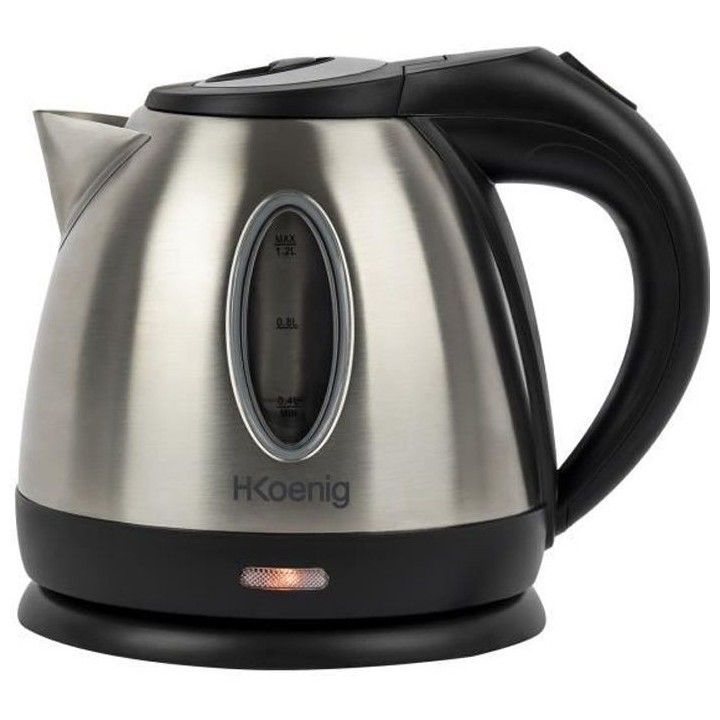 H.KoeNIG BO12 - Bouilloire électrique 1,2 L - Inox