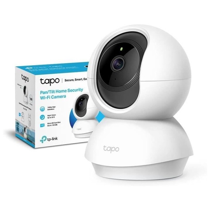 Caméra Surveillance WiFi - TP-Link Tapo C200 - 1080P avec 360° PTZ -