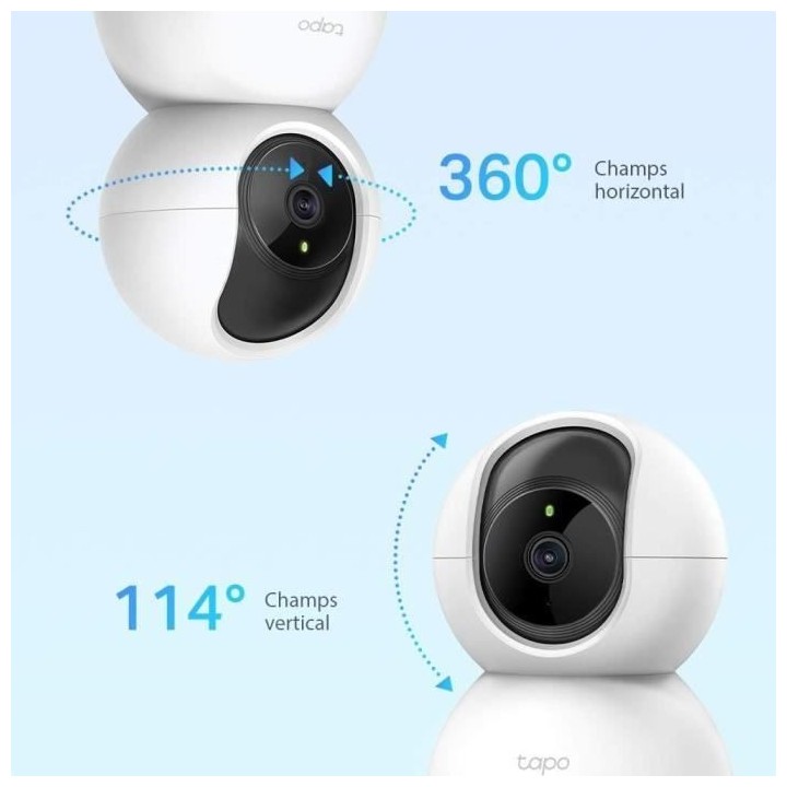 Caméra Surveillance WiFi - TP-Link Tapo C200 - 1080P avec 360° PTZ -