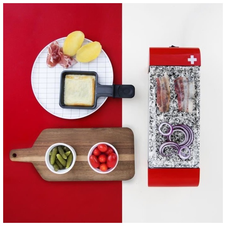 H.KoeNIG / RP2 - Raclette 2 personnes et plaque de granit - Températu