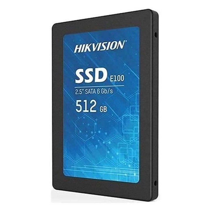 SSD Interne - HIKVISION - 2.5 512 Go E100 SATA 6.0Gbps SATA-III 3D TLC