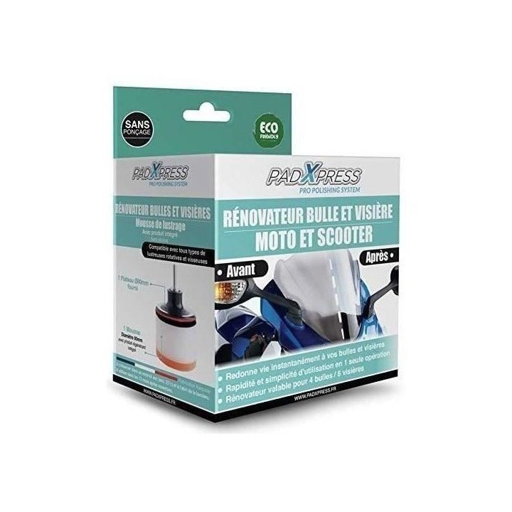 Régénérant Spécial Bulles & Visieres Moto - PADXPRESS - Ø80 - Liv