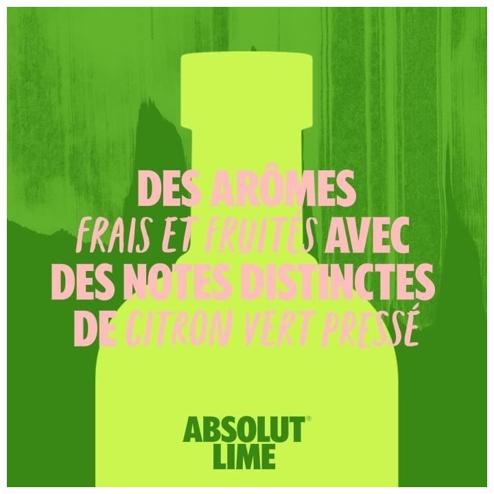 Absolut - Lime - Vodka aromatisée - 40,0% Vol. - 70cl