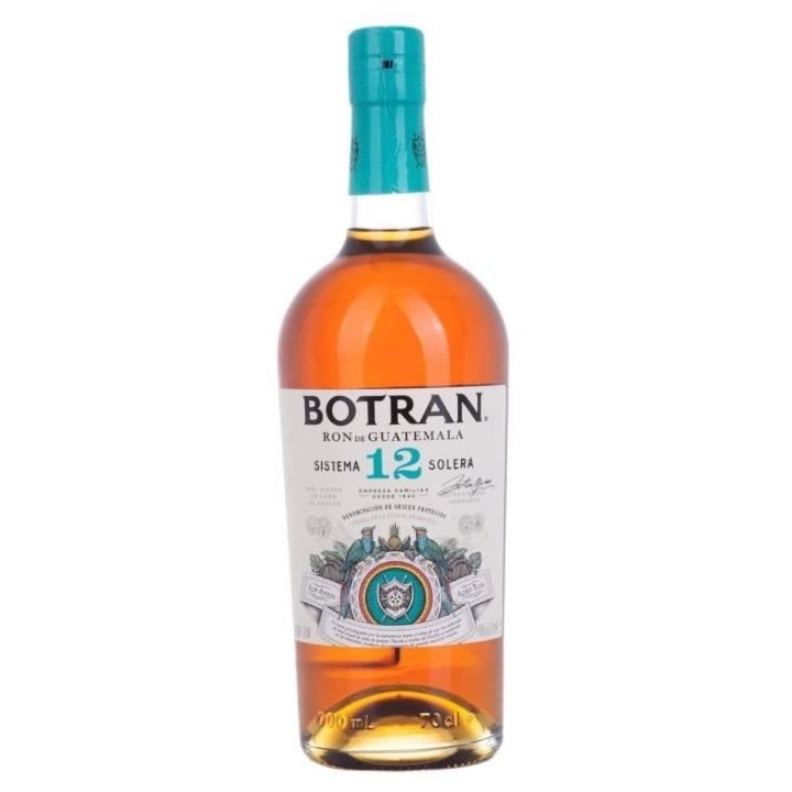 Botran 12 ans - Rhum de mélasse - Guatemala - 40%vol - 70cl