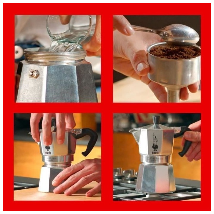 Cafetiere Italienne BIALETTI - Moka Express - Aluminium - 4 Tasses
