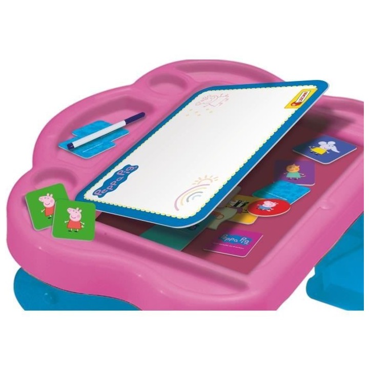 Bureau d'activités Peppa Pig Super Desk - LISCIANI GIOCHI - 10 jeux