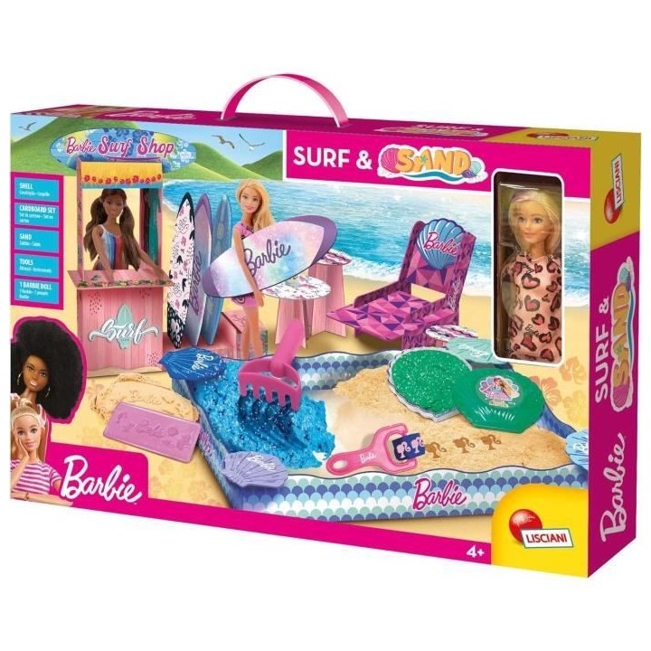 Coffret de sable magique - Barbie coffret Sand & Surf - LISCIANI