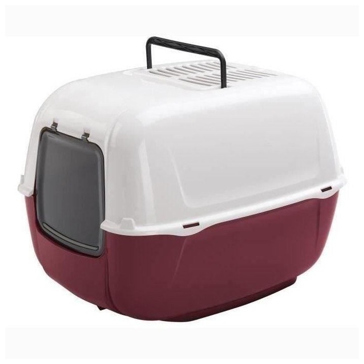 Maison de toilette - bac a litiere pour chat PRIMA - Plastique - Filtr