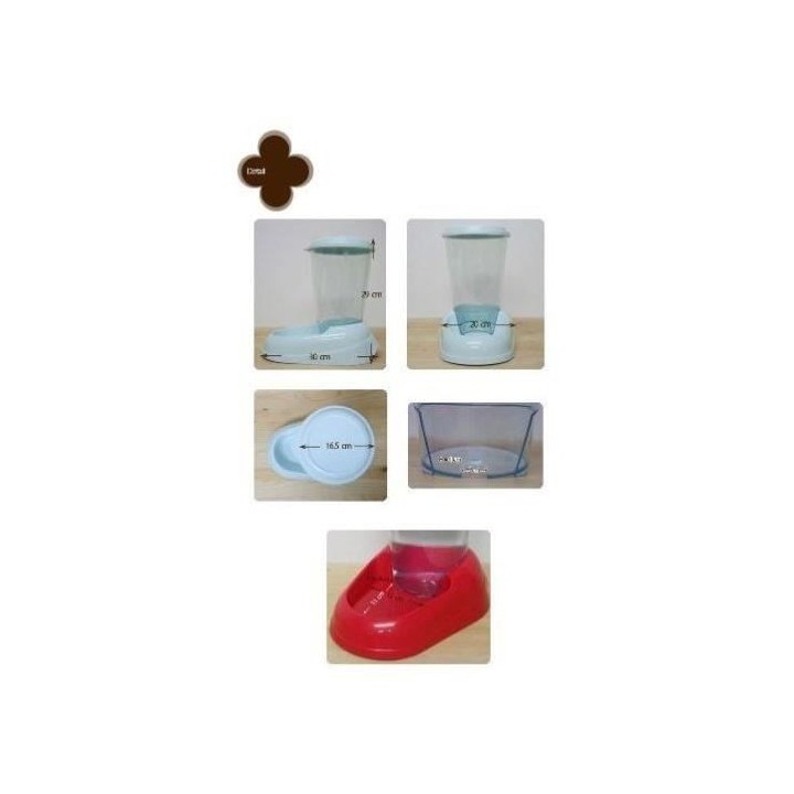 Distributeur d'eau pour chat et chien NADIR - Plastique - 3L - Antidé