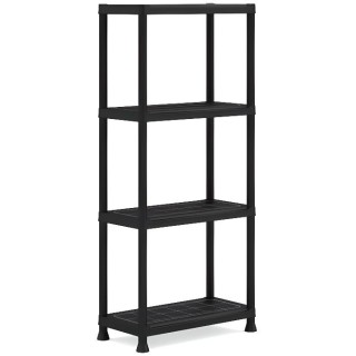 Etagere modulable KETER - Noir - 60 x 30 x 135 cm - 4 tablettes résis