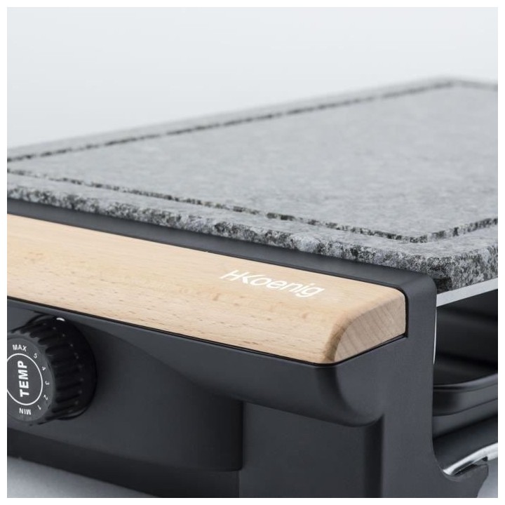 H.KoeNIG RP320 - Grill et pierre a cuire 2 en 1 - 1300 W