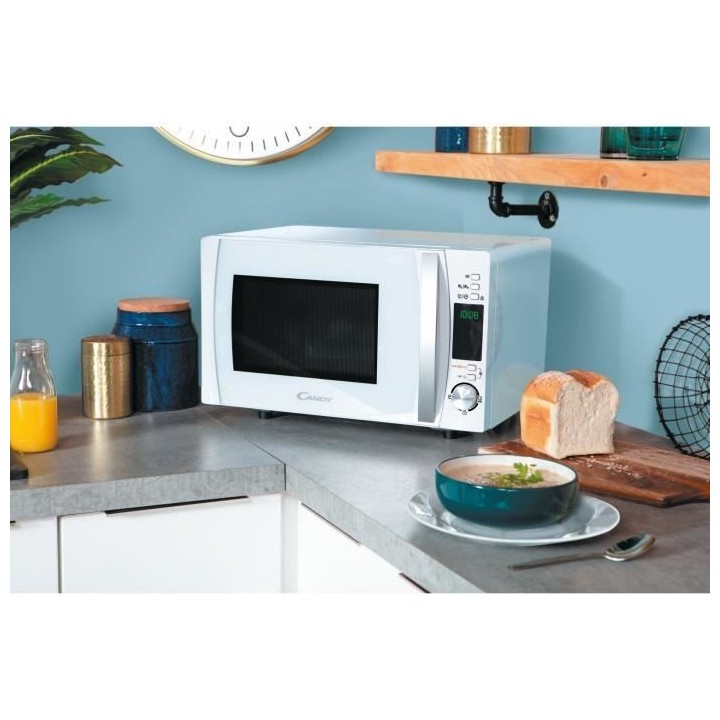 Micro ondes Pose libre CANDY CMXW20DW - B lanc - 20 L - 700 W - Monofo