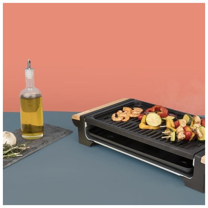 H.KoeNIG RP320 - Grill et pierre a cuire 2 en 1 - 1300 W