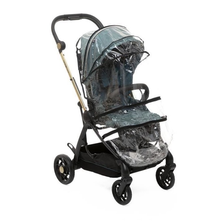 Poussette citadine - CHICCO - One4Ever Green Gem - Hamac réversible -