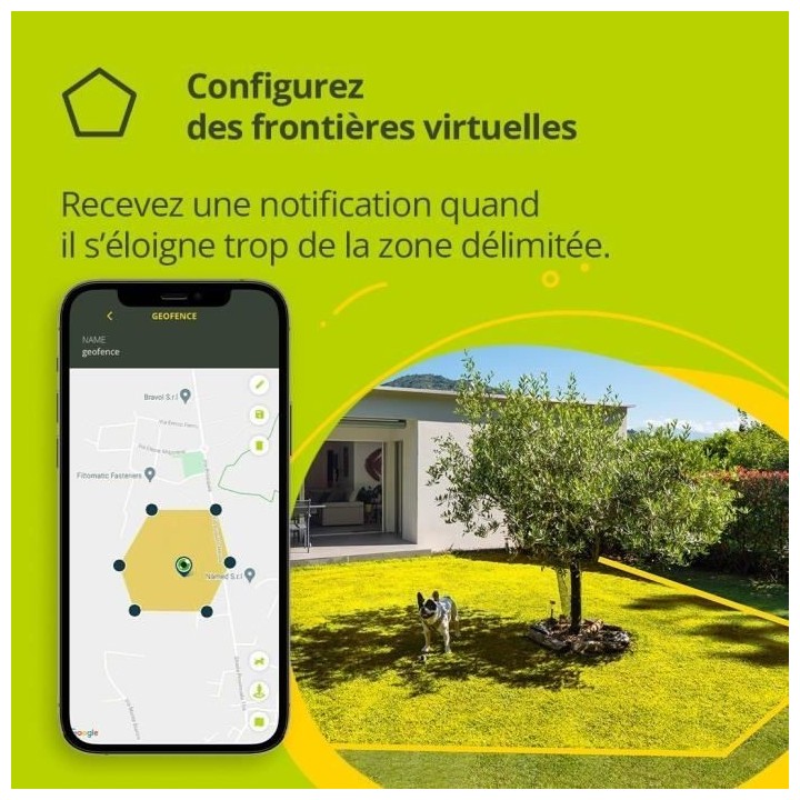 KIPPY - Collier GPS pour Chiens et Chats - Evo - 38 GR - Waterproof -