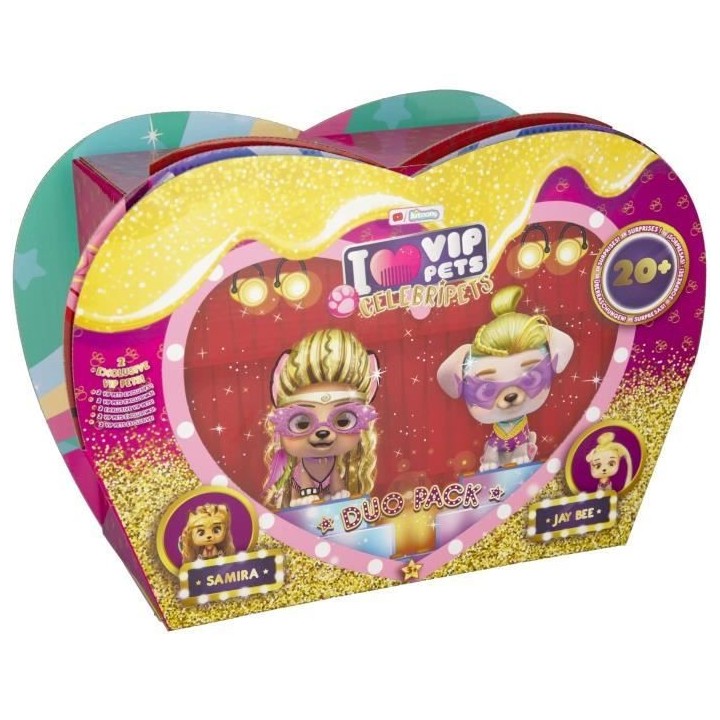 Duo Pack CelebriPets - IMC TOYS - I Love VIP Pets - Rose - A partir de