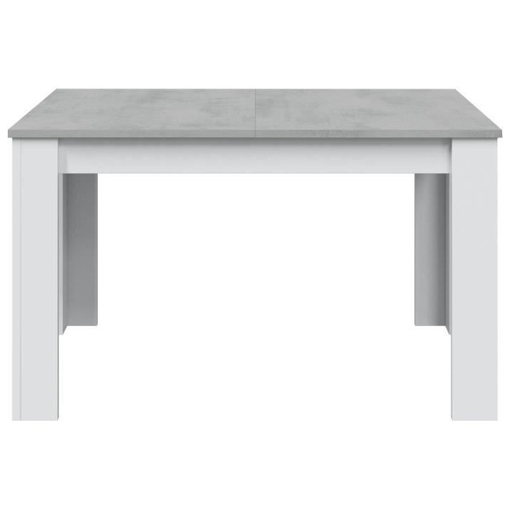 Table a manger extensible - KENDRA - Rectangulaire - Blanc artik et ci
