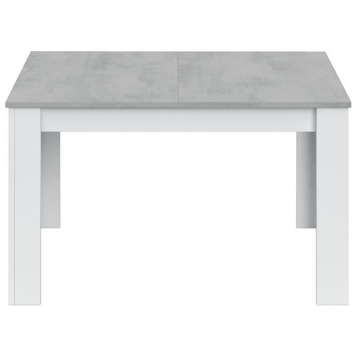 Table a manger extensible - KENDRA - Rectangulaire - Blanc artik et ci
